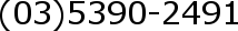 (03)5390-2491